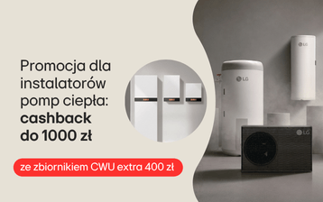 CASHBACK dla instalatorów pomp ciepła LG przedłużony do końca października!